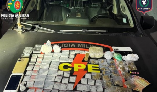CPE prende três pessoas por tráfico de drogas nos bairros Canaã e Pauzanes, em Rio Verde
