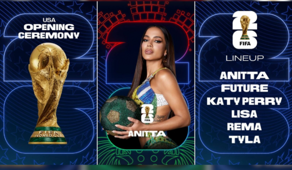 Anitta é confirmada pela FIFA na cerimônia de abertura da Copa do Mundo 2026