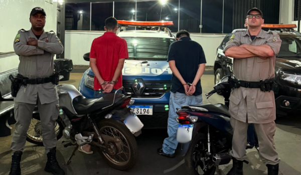 Em menos de 24h, PM prende dupla e recupera motocicletas furtadas em Rio Verde