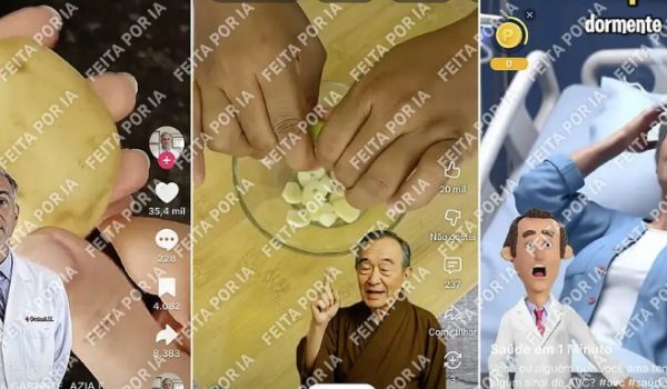 Médicos falsos criados por IA lucram com desinformação nas redes sociais