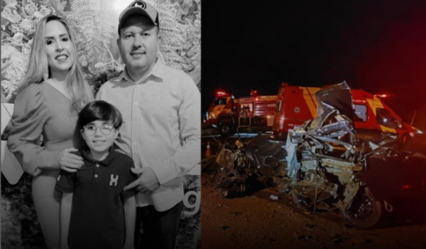 Tragédia na GO-206: vereador, esposa e filho morrem em grave acidente entre Quirinópolis e Caçu