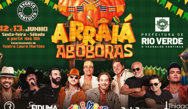 Tradicional Arraial das Abóboras começa nesta sexta-feira com grandes shows em Rio Verde