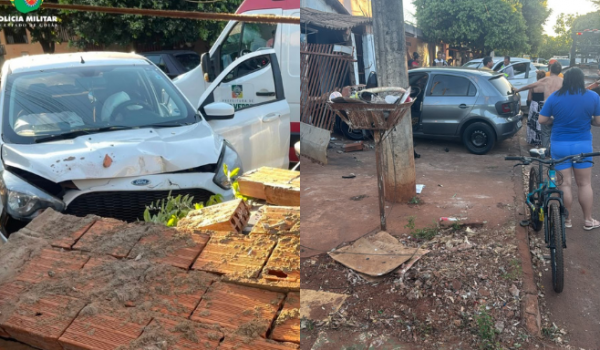 Motorista embriagado perde controle, invade calçada e deixa homem ferido em Rio Verde