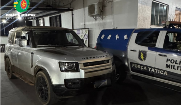 Força Tática recupera Land Rover com registro de furto na BR-060, em Rio Verde