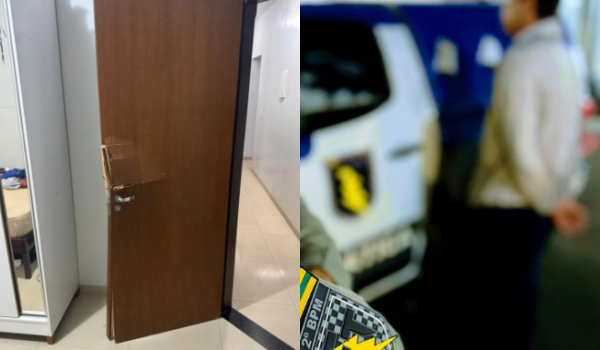 PM arromba porta e liberta mulher mantida em cárcere pelo namorado em Rio Verde
