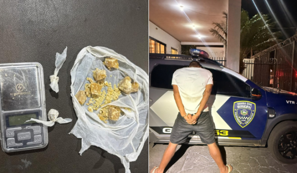 GCM flagra negociação de drogas e prende suspeito por tráfico na Vila Amália