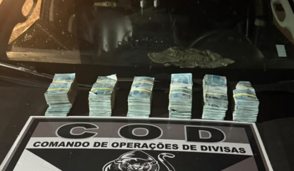 COD encontra R$ 300 mil em caixa dentro de veículo durante abordagem em Goiás