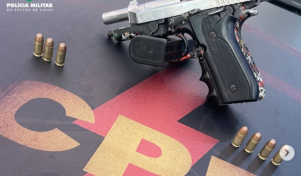 CPE de Rio Verde prende integrante de facção por porte ilegal de arma no Portal dos Ipês 2