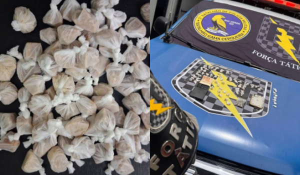 PM prende três pessoas por tráfico e apreende mais de 60 porções de crack