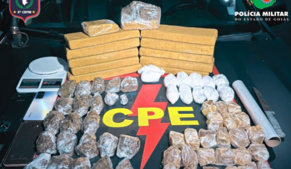 CPE prende traficante e apreende grande quantidade de drogas em Rio Verde