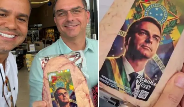 Flávio Bolsonaro visita Frigorífico Goiás para conferir picanha criada em sua homenagem