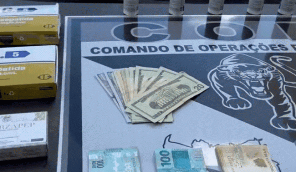 COD prende contrabandista com arma, remédios proibidos e dinheiro em Goiás
