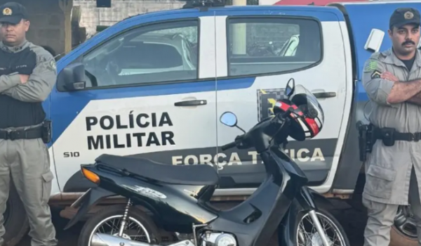 Suspeito reage com faca e é baleado pela PM após furtar moto em Santa Helena
