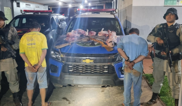 Homens são presos por abater bovino e tirar carne do animal em Rio Verde