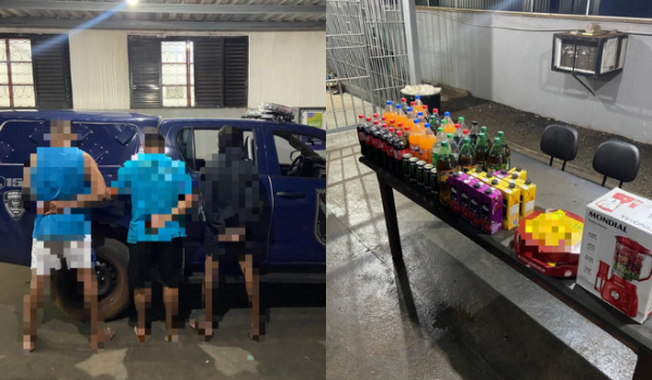 Trio é preso por comprar 26 refrigerantes e liquidificador com cartões clonados, em Rio Verde