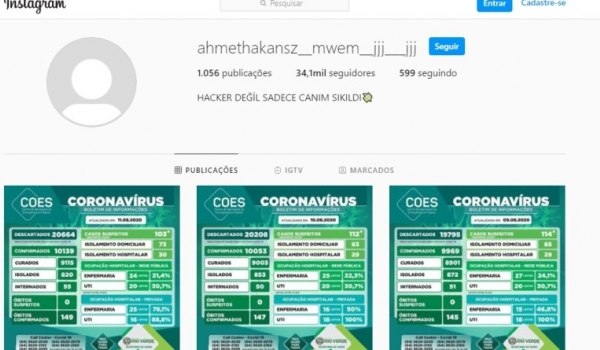 Conta particular do prefeito de Rio Verde no Instagram é hackeada