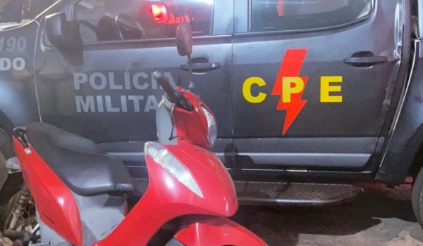 CPE recupera moto roubada no Parque Bandeirantes e localiza um dos suspeitos 