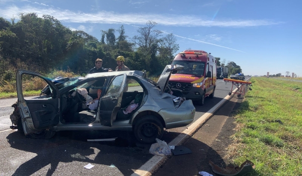 Capotamento na BR-060 deixa mãe fica inconsciente e criança com ferimentos leves em Rio Verde 