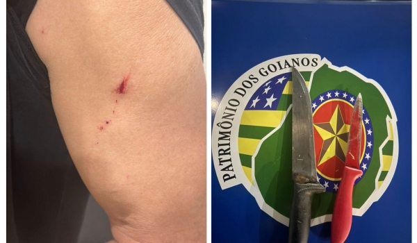 Mulher armada com facas é presa após ameaçar vítima e desacatar PM