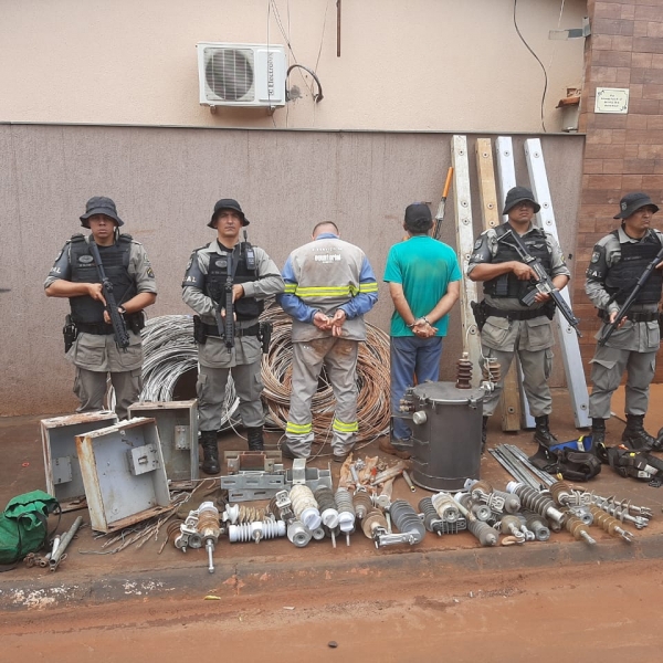 Batalhão Rural recupera materiais elétricos furtados em zona rural avaliados em mais de R$ 50 mil 