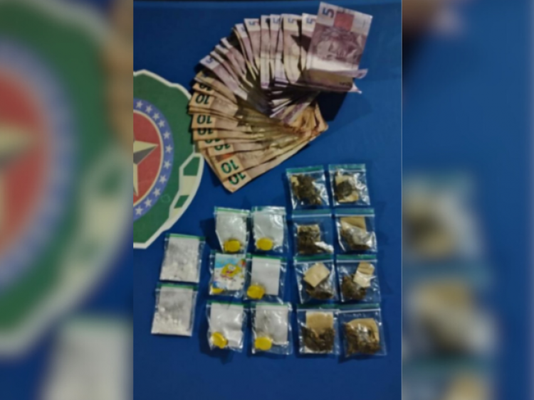 Homem é preso por traficar drogas em residência com a esposa grávida, em Rio Verde