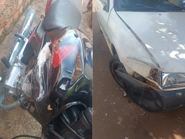 Motociclista sem CNH e com sinais de embriaguez fica ferido após bater em carro estacionado no Jardim Helena
