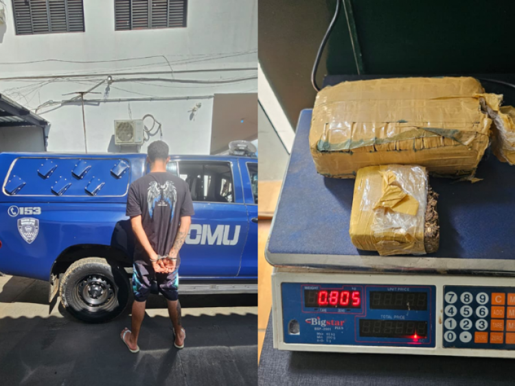 ROMU desmonta ponto de tráfico e prende suspeito reincidente no Jardim América, em Rio Verde