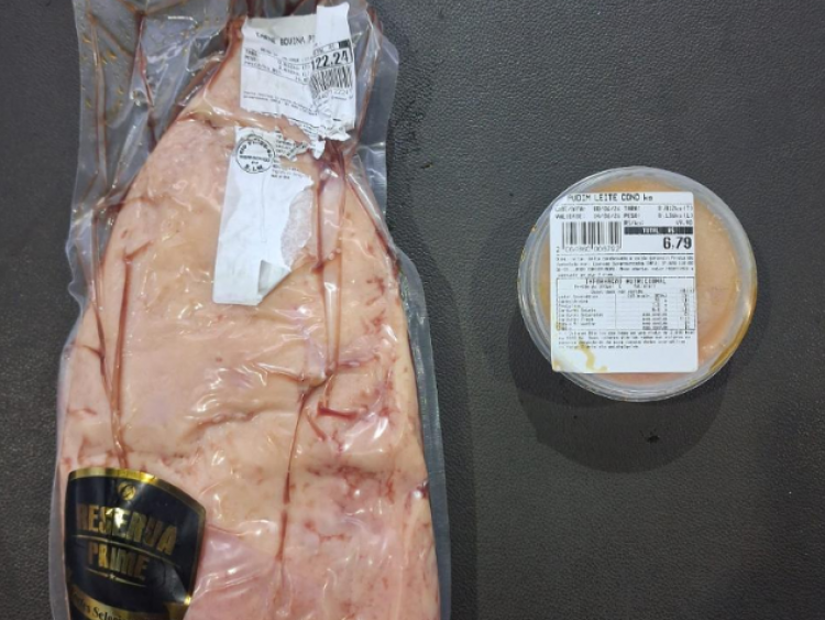 Homem é detido após tentar furtar picanha e pudim em supermercado de Rio Verde