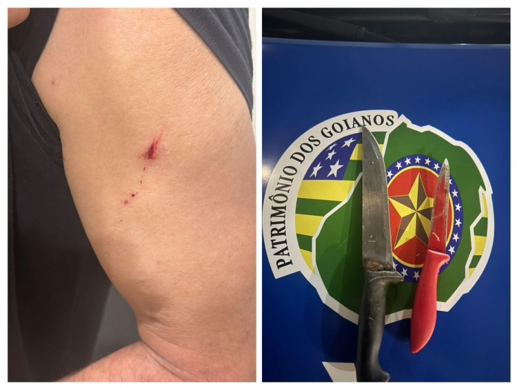 Mulher armada com facas é presa após ameaçar vítima e desacatar PM