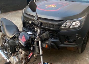 CPE recupera moto já com sinais identificadores adulterados em Rio Verde