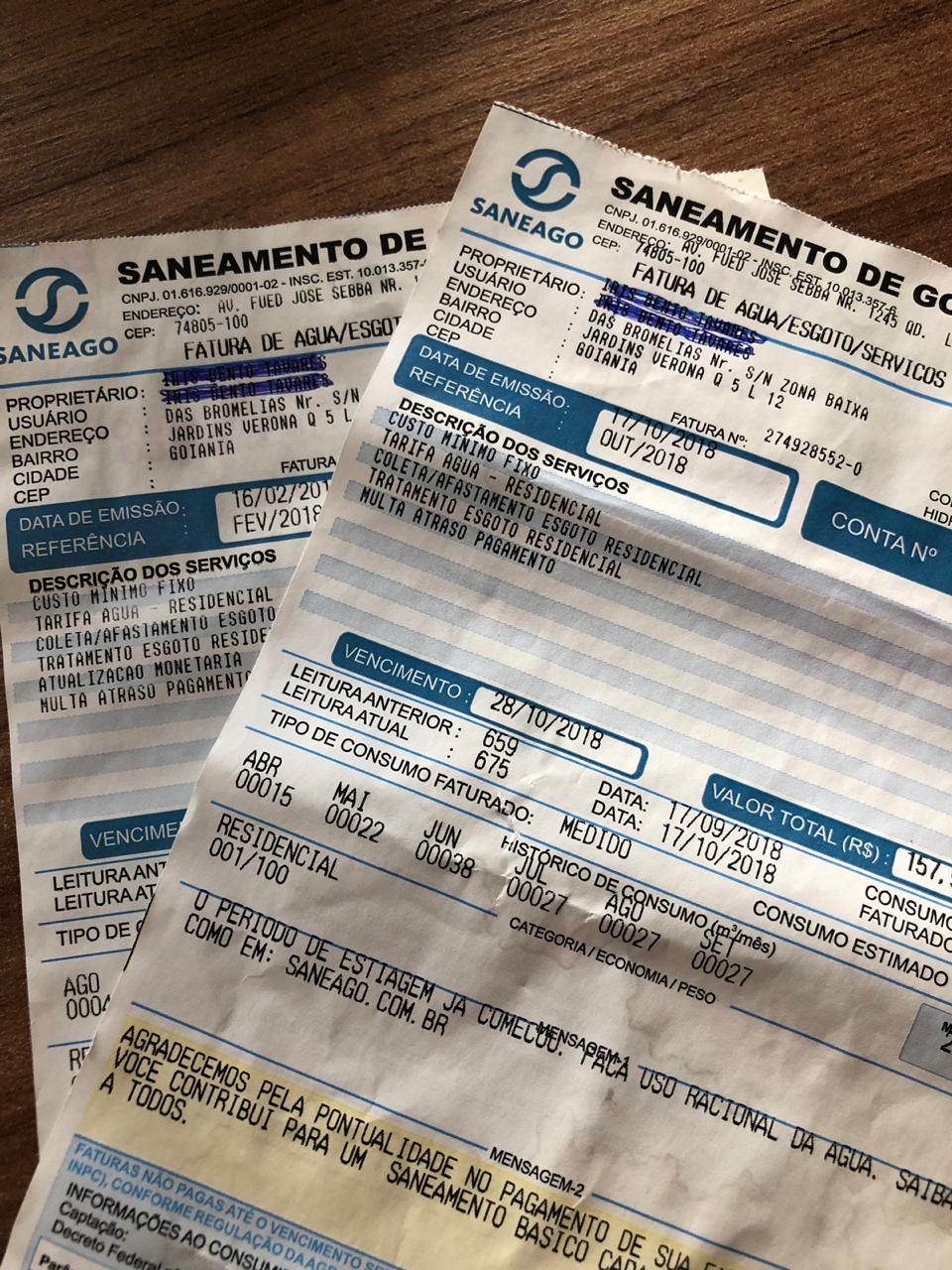 Conta de água em Goiás contará com reajuste a partir de abril