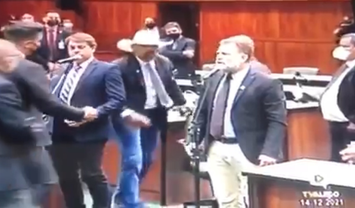 Seguranças da Alego precisam intervir de novo em briga entre deputados estaduais goianos
