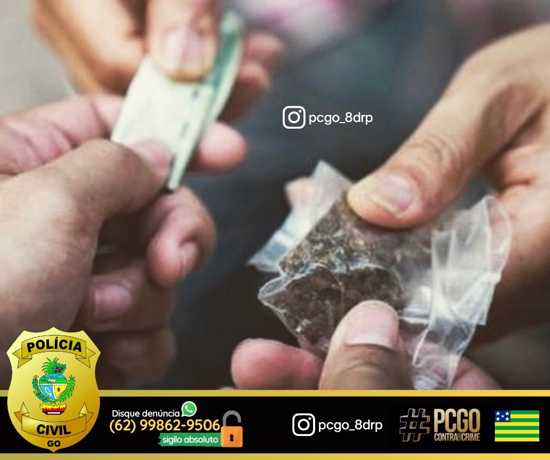 Após investigação Civil de Rio Verde prende jovem por tráfico de drogas 