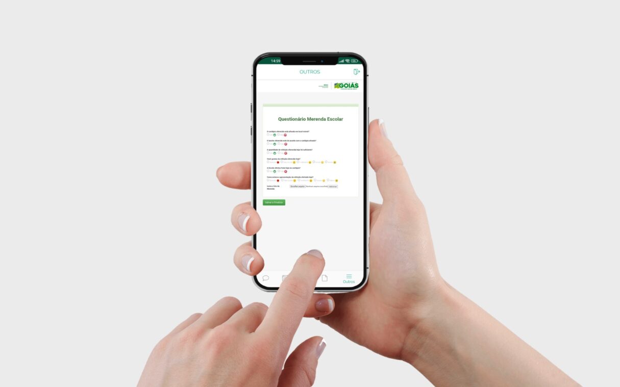 App do Governo de Goiás agora permite que alunos da rede estadual avaliem merenda escolar