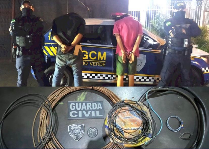 Autores de furtos de fios são presos pela GCM Motos