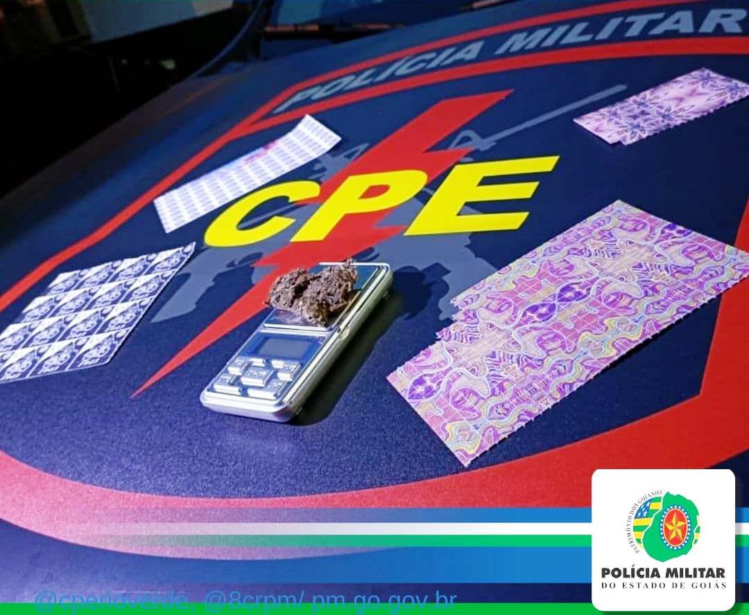 CPE prende traficante com mais de 1200 LSD na Vila Borges em Rio Verde