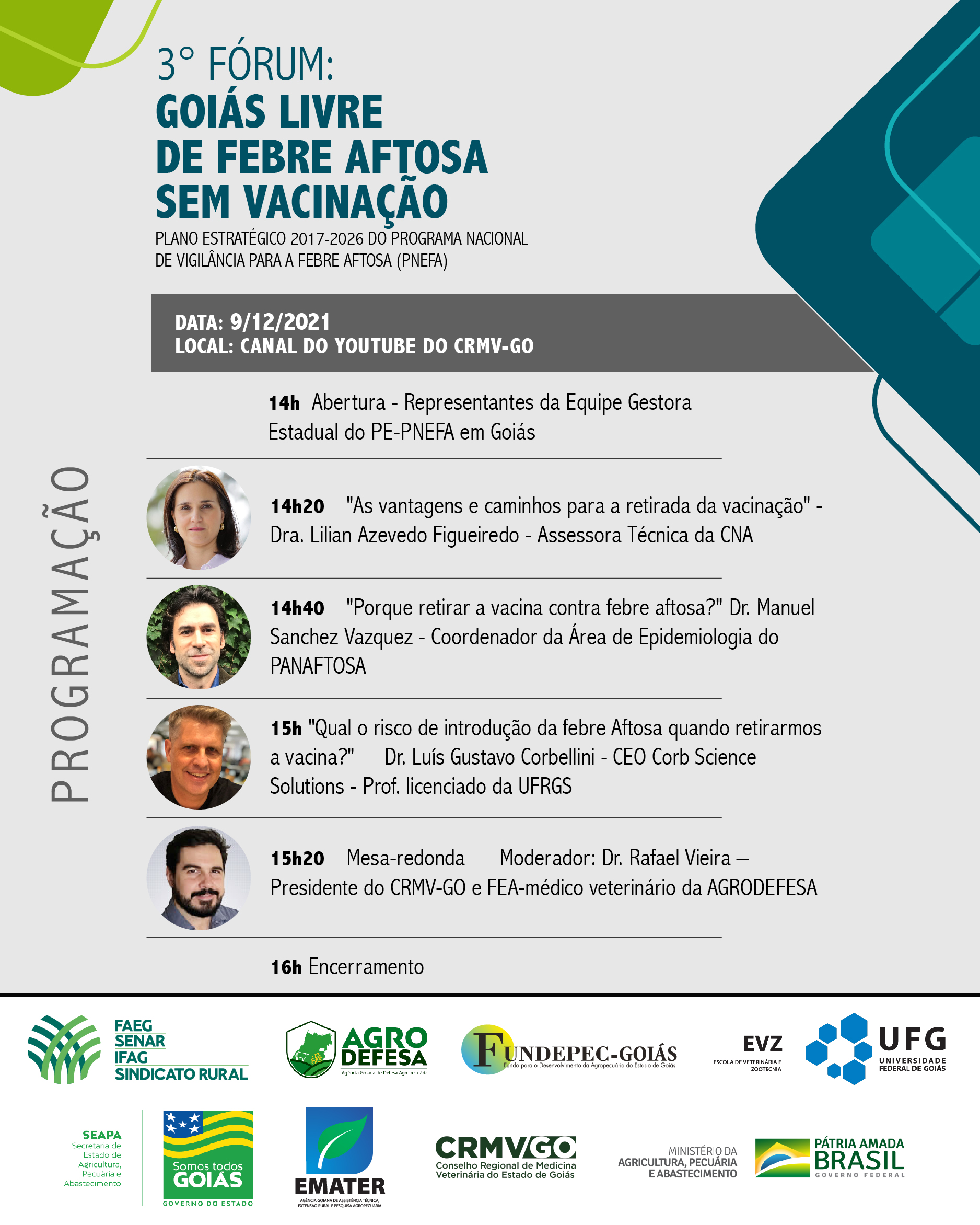 Faeg realiza 3º Fórum Goiás Livre de Febre Aftosa Sem Vacinação hoje (09)