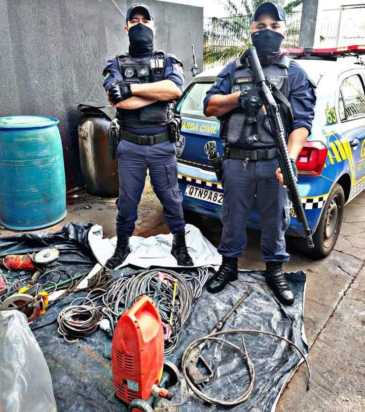 GCM recupera objetos furtados em construção na madrugada desta sexta-feira
