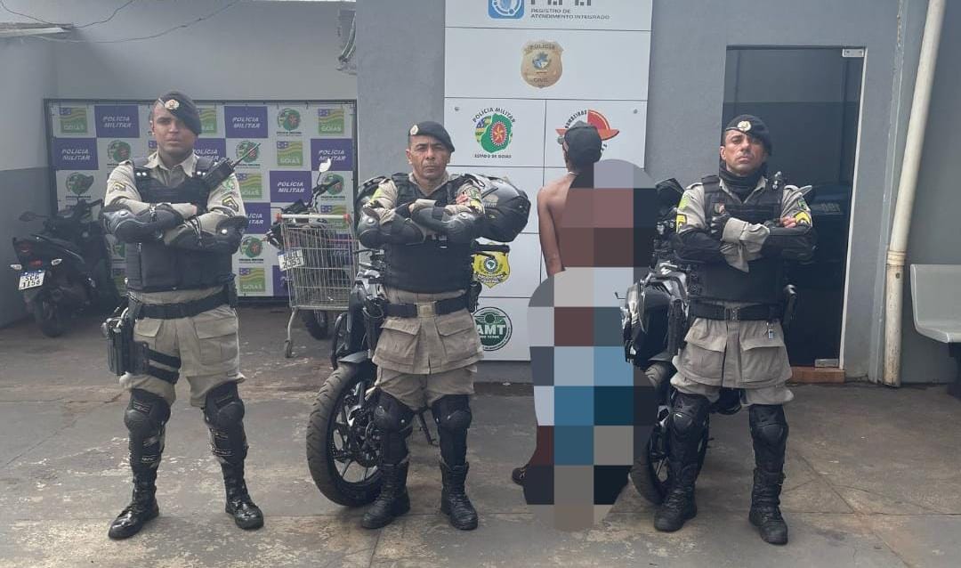 Homem é preso momentos após furtar residência em Rio Verde