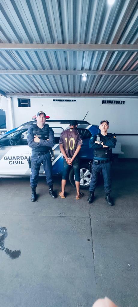 GCM captura suspeito de furto de moto biz após identificação em rede social