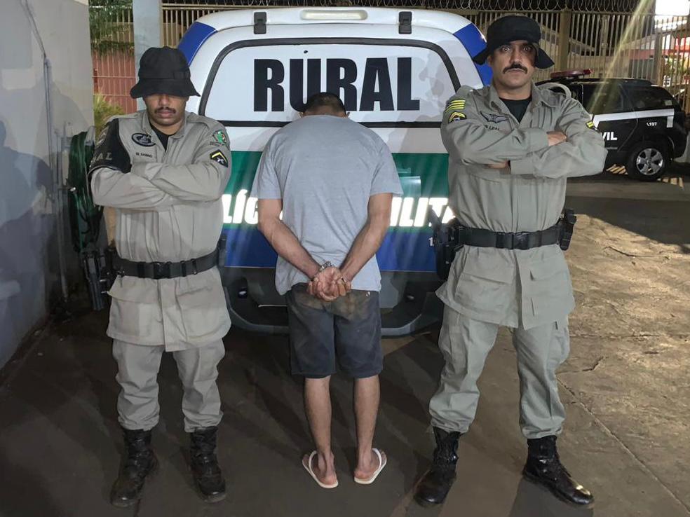 Batalhão Rural recaptura foragido da justiça na região sudoeste do estado   