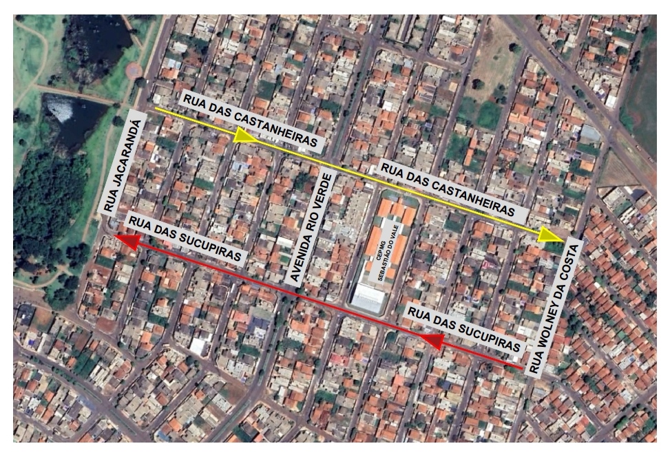 Mudanças de trânsito no bairro Veneza