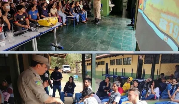Bombeiros Militares de Rio Verde ministram palestras em escolas rurais pela Semana do Meio Ambiente