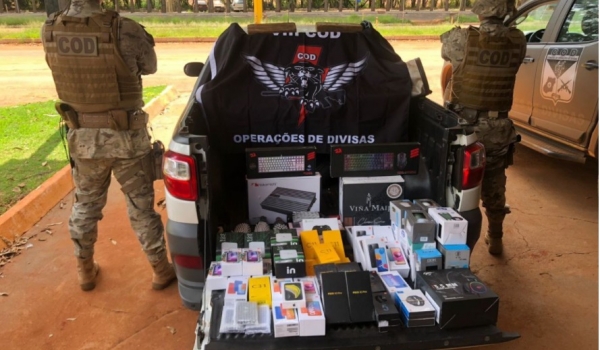 COD apreende 100 mil em mercadorias ilícitas vindas do Paraguai 