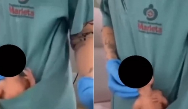 Fisioterapeuta que colocou recém-nascido no bolso do jaleco e fez dancinha é afastada