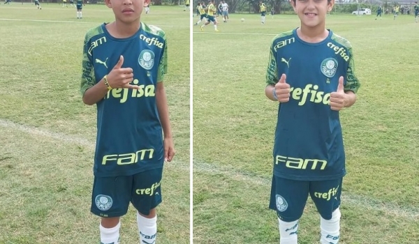 Dois meninos de 11 anos de Rio Verde são aprovados para sub-12 do Palmeiras