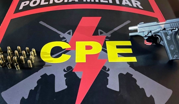 Autor de disparos de arma é preso pela CPE em Rio Verde