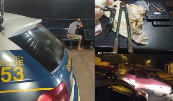 GCM prende em flagrante autor de furto a residência